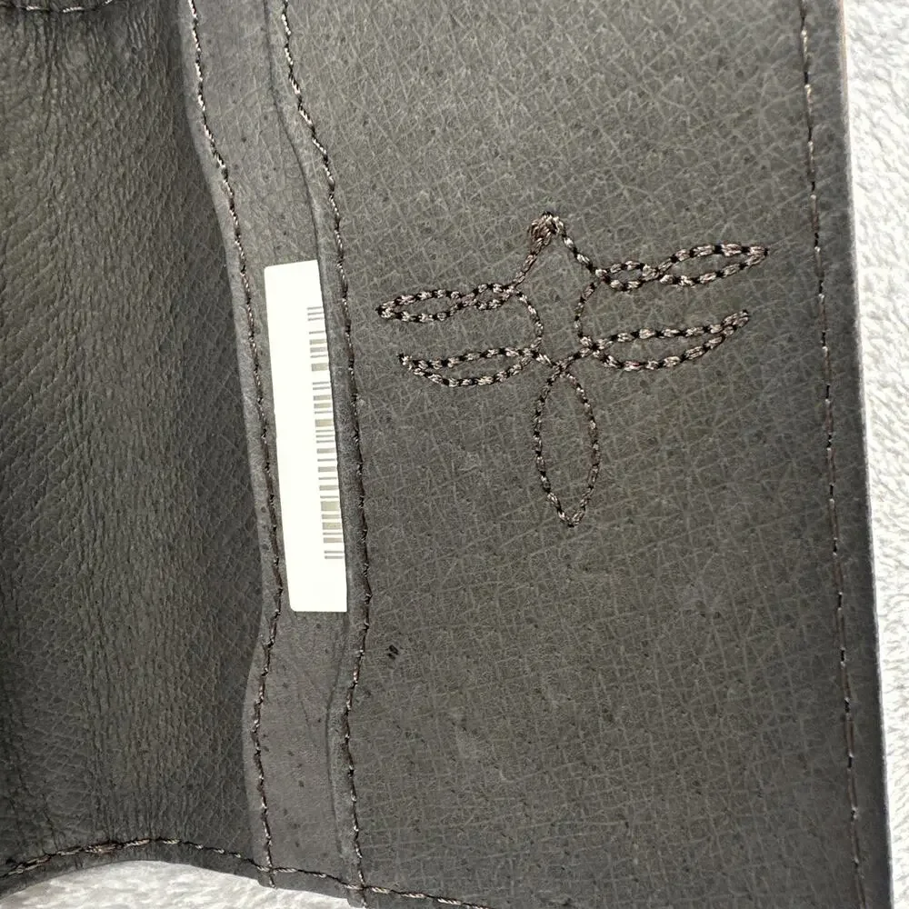 Justin‎ Wallet Card Wallet With Gusset Genuine Leather RFID Logo Embossed Unisex